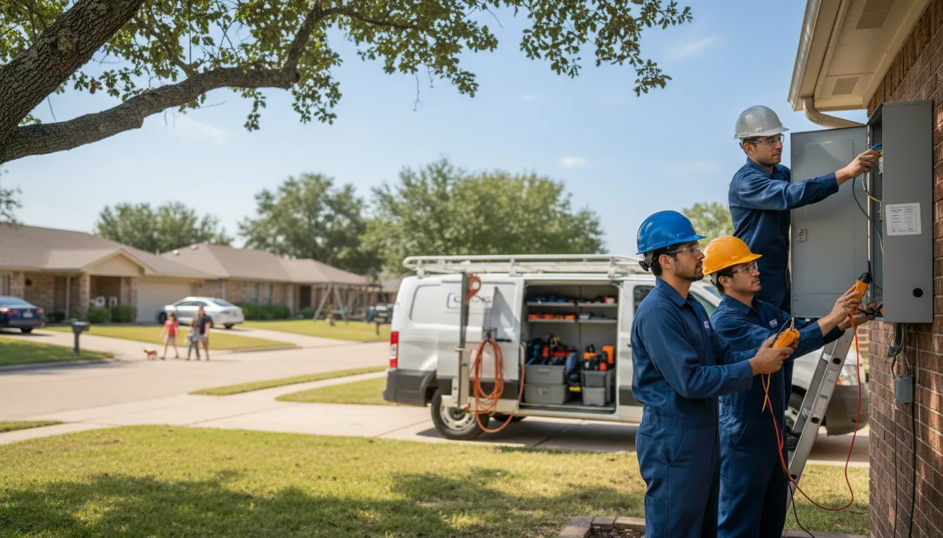 Certified electrician providing emergency electrical services in Big Bend, WI